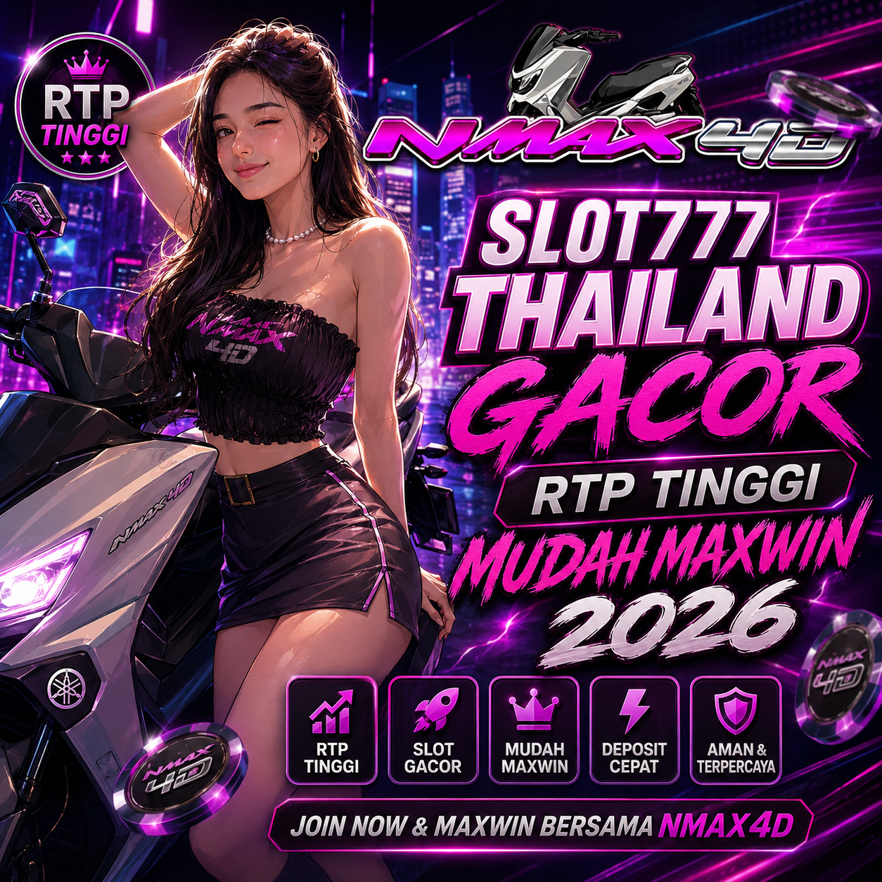 NMAX4D 🚀 Slot777 Thailand Gacor, RTP Tinggi Mudah Maxwin 2026